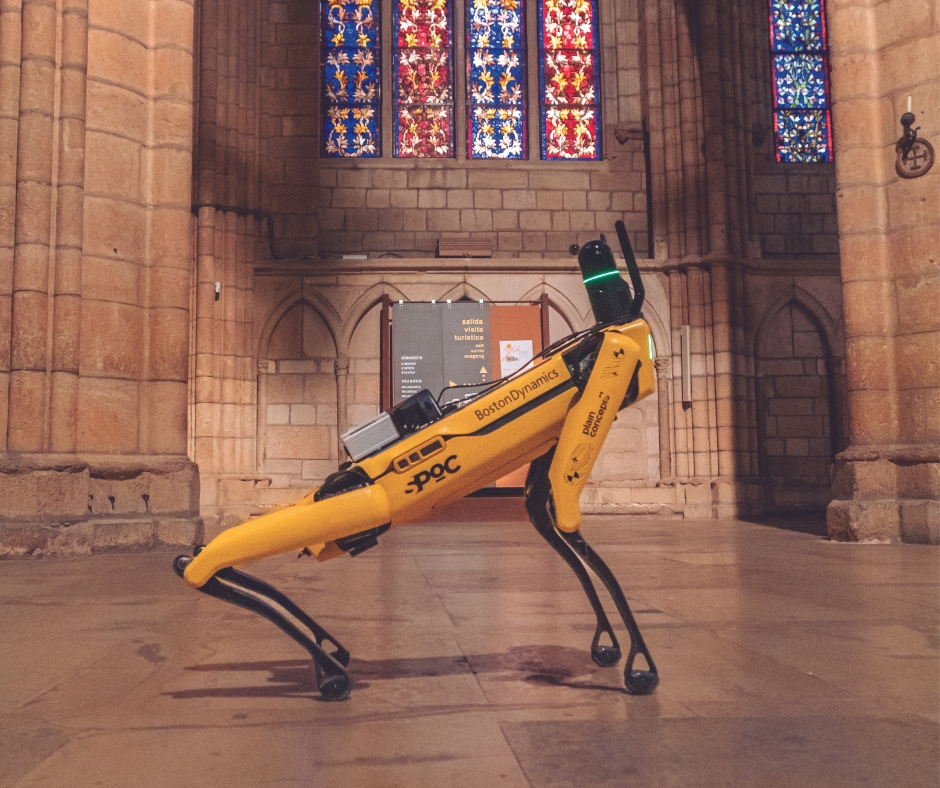 Robot Spot Boston Dynamics Plain Concepts En Catedral Leon