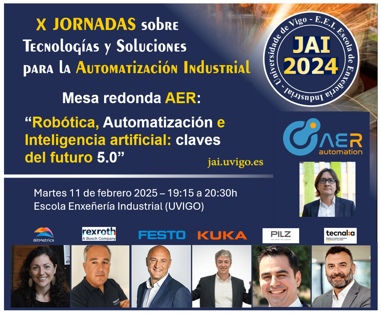 Cartel Mesa Redonda Aer Automation Jai Vigo 2025